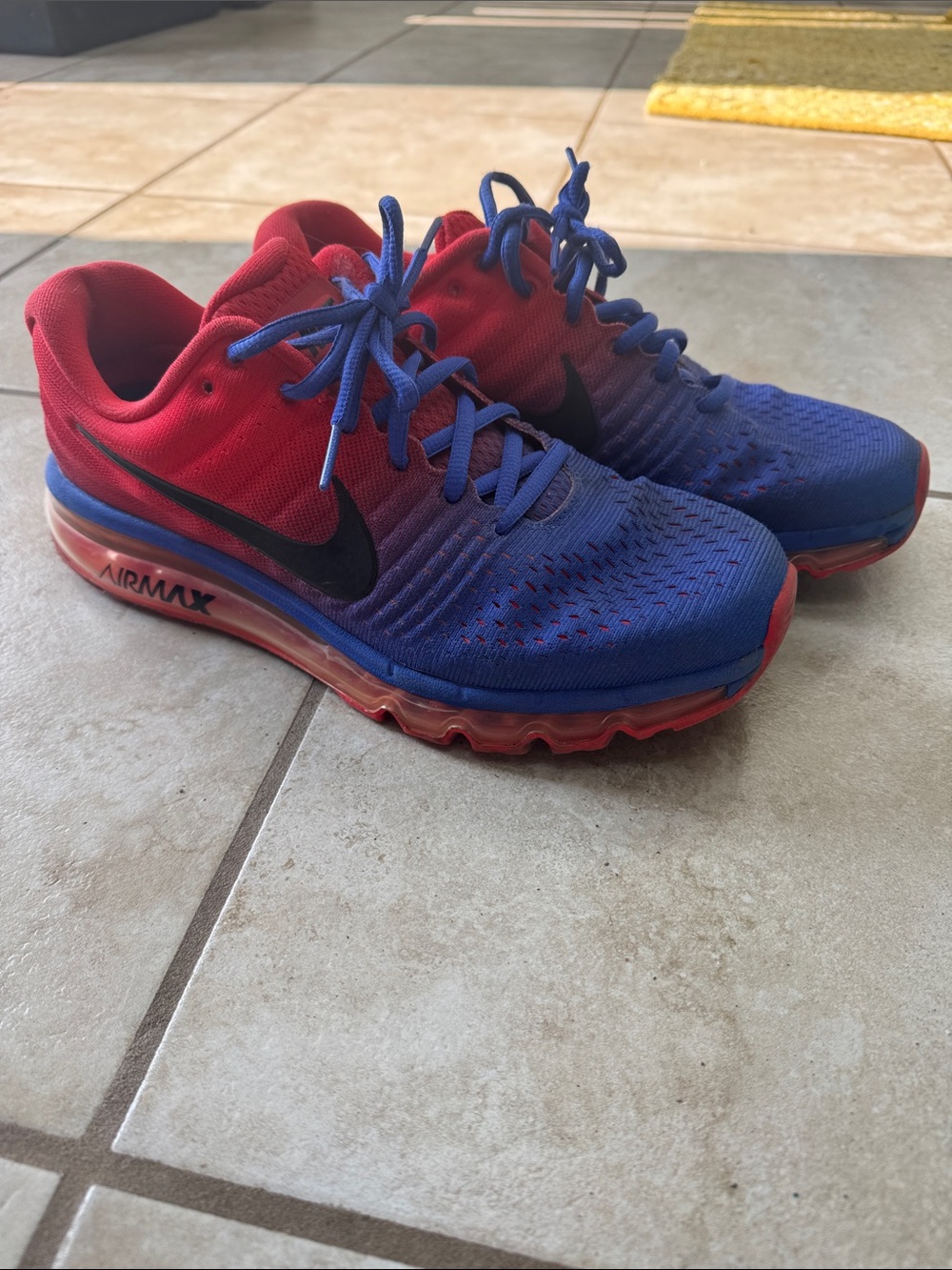 Nike Air Max 2017 Paramount Blue/Max Orange colorway